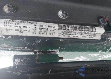 1999 Jeep Wrangler Sport из США, поврежденный, VIN 1J4FY19S2XP496573